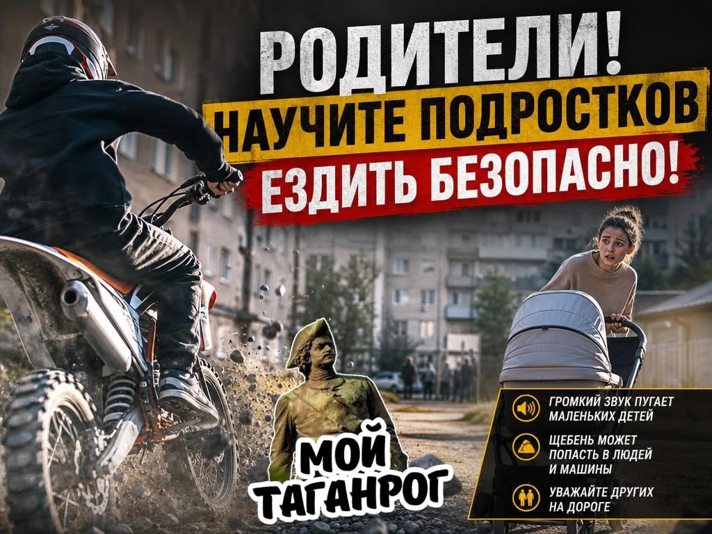 Родителей просят следить за подростками на мотоциклах и скутерах  В соцсетях появилось эмоциональное