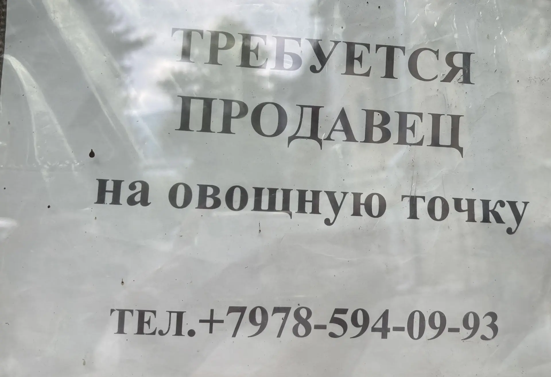 Требуется продавец на овощную точку 
Ул. Строителей 
+79785940993