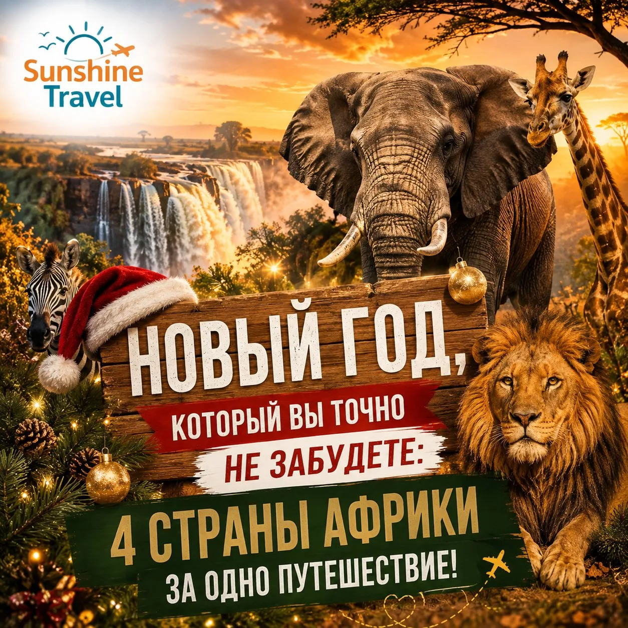 🌍🔥 НОВЫЙ ГОД, КОТОРЫЙ ВЫ ТОЧНО НЕ ЗАБУДЕТЕ: 4 СТРАНЫ АФРИКИ ЗА ОДНО ПУТЕШЕСТВИЕ!