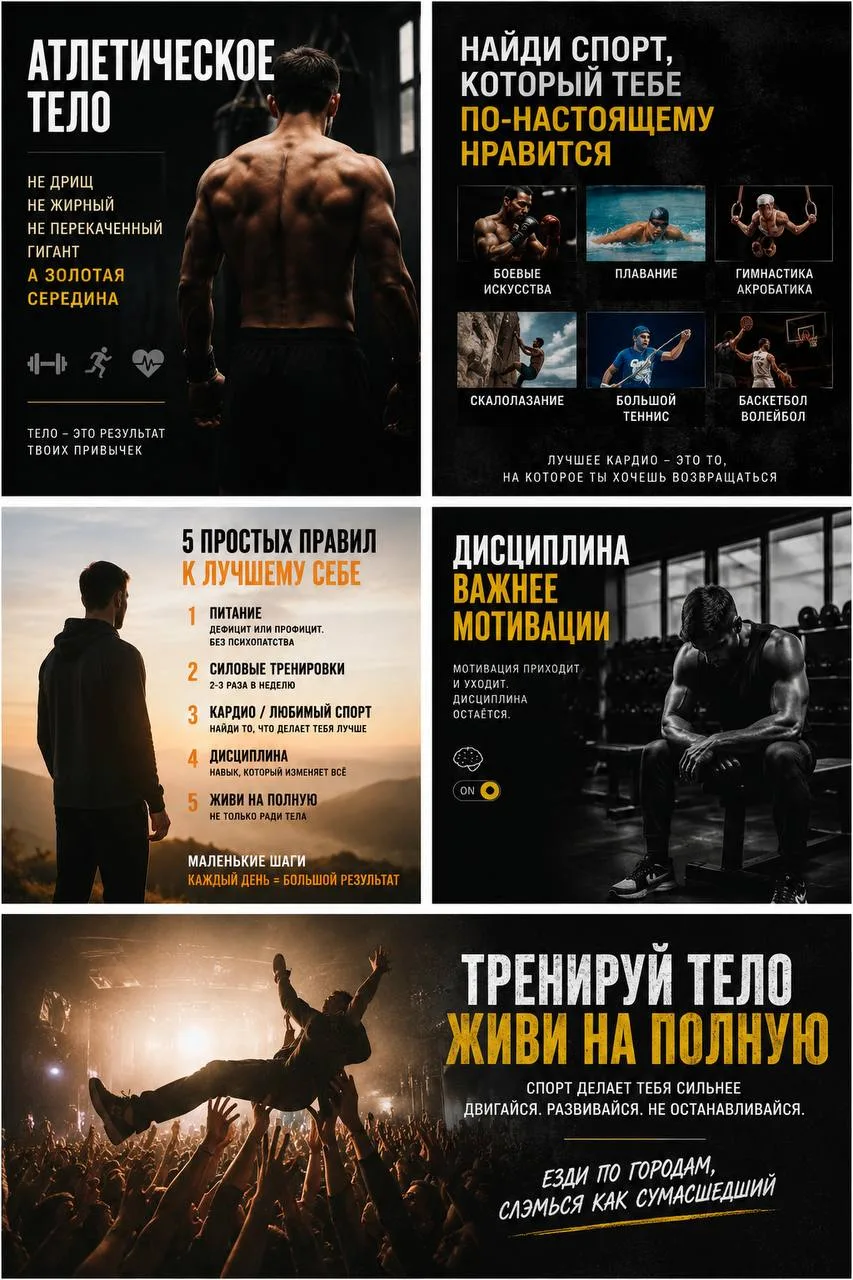 Атлетичное телосложение — это золотая середина между лишним весом и чрезмерной мышечной...