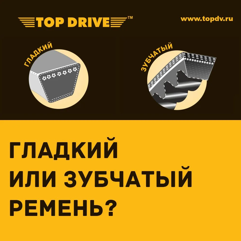 Зубчатый ремень против гладкого: что выбрать?
