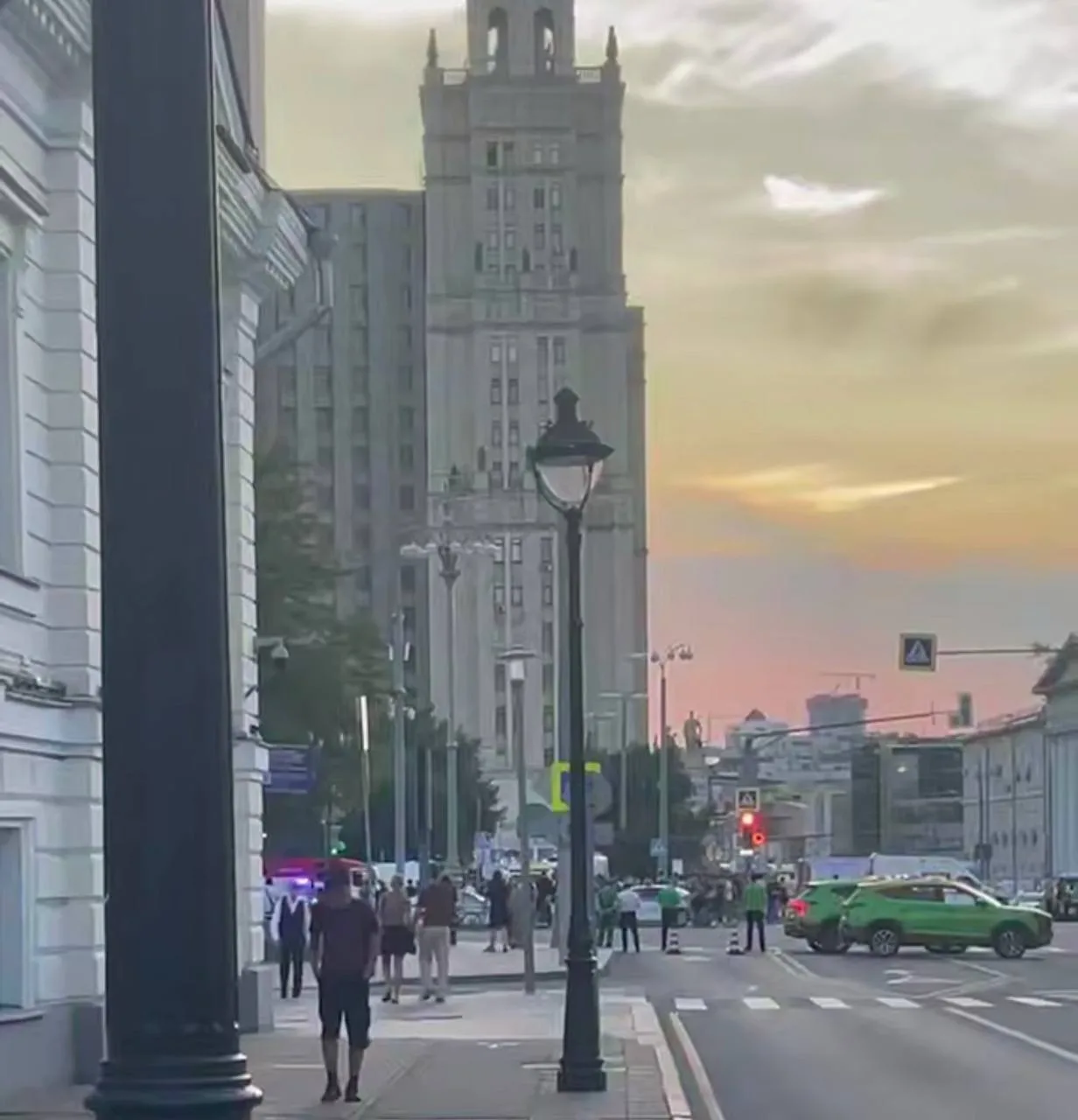 В центре Москвы произошел взрыв