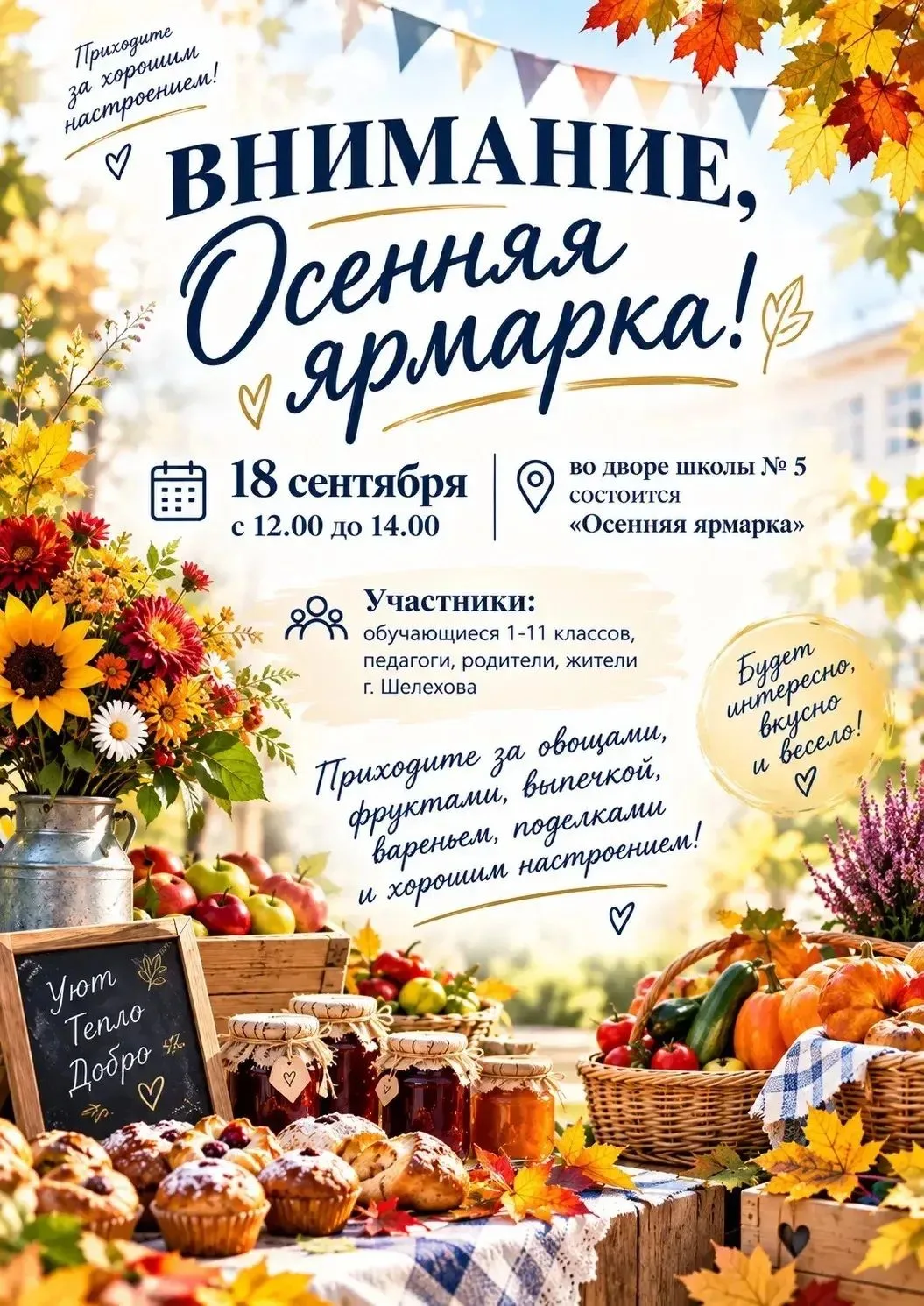 🍁На осеннюю ярмарку приглашают всех желающих