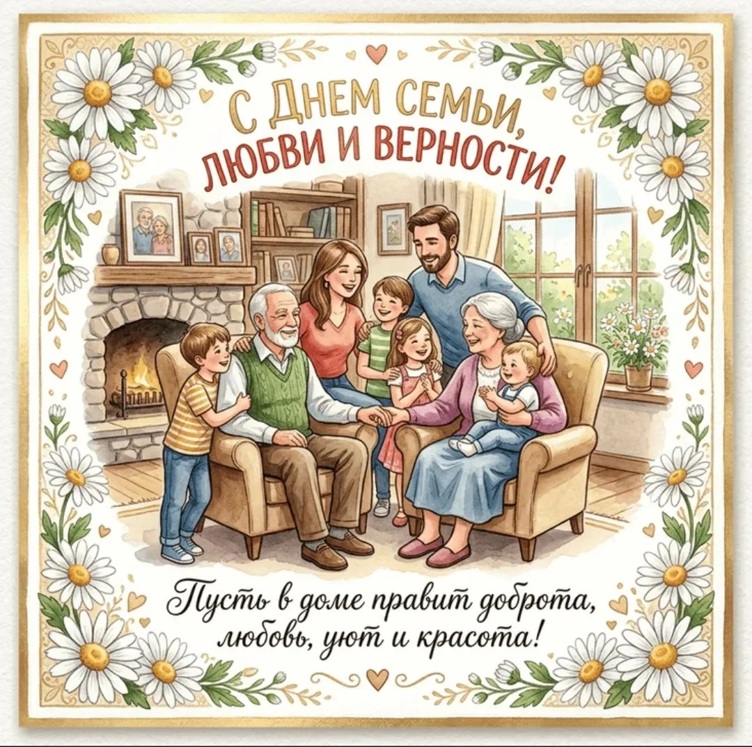 🌼8 июля -День семьи, любви и верности.