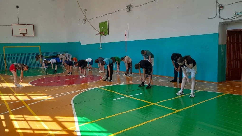 Десятый день в пришкольном лагере  был посвящен спорту. Все занятия были призваны показать, наскольк