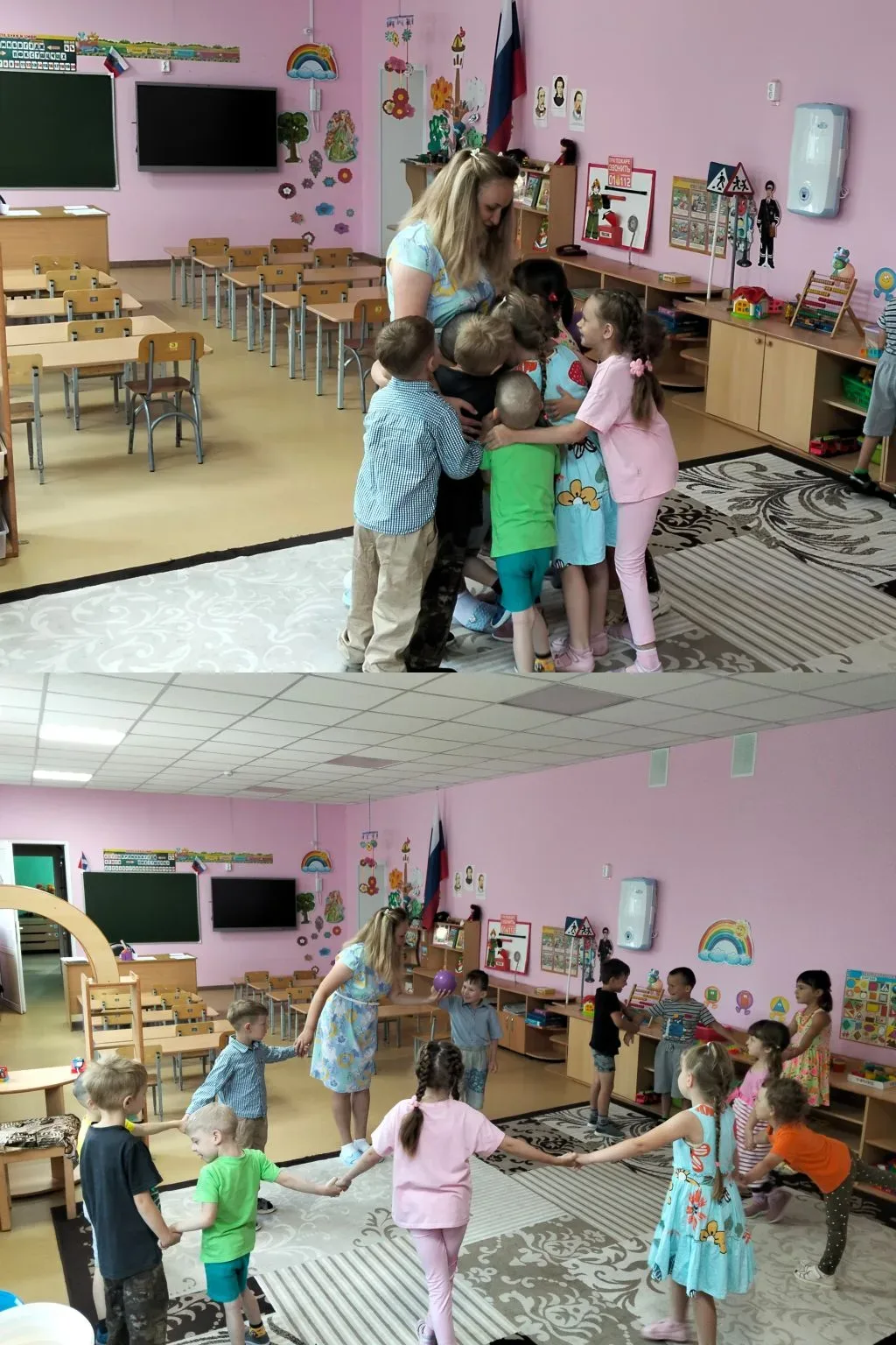 Сегодня в нашей разновозрастной группе"Звёздочки" прошло знакомство с новым воспитателем и  новыми р