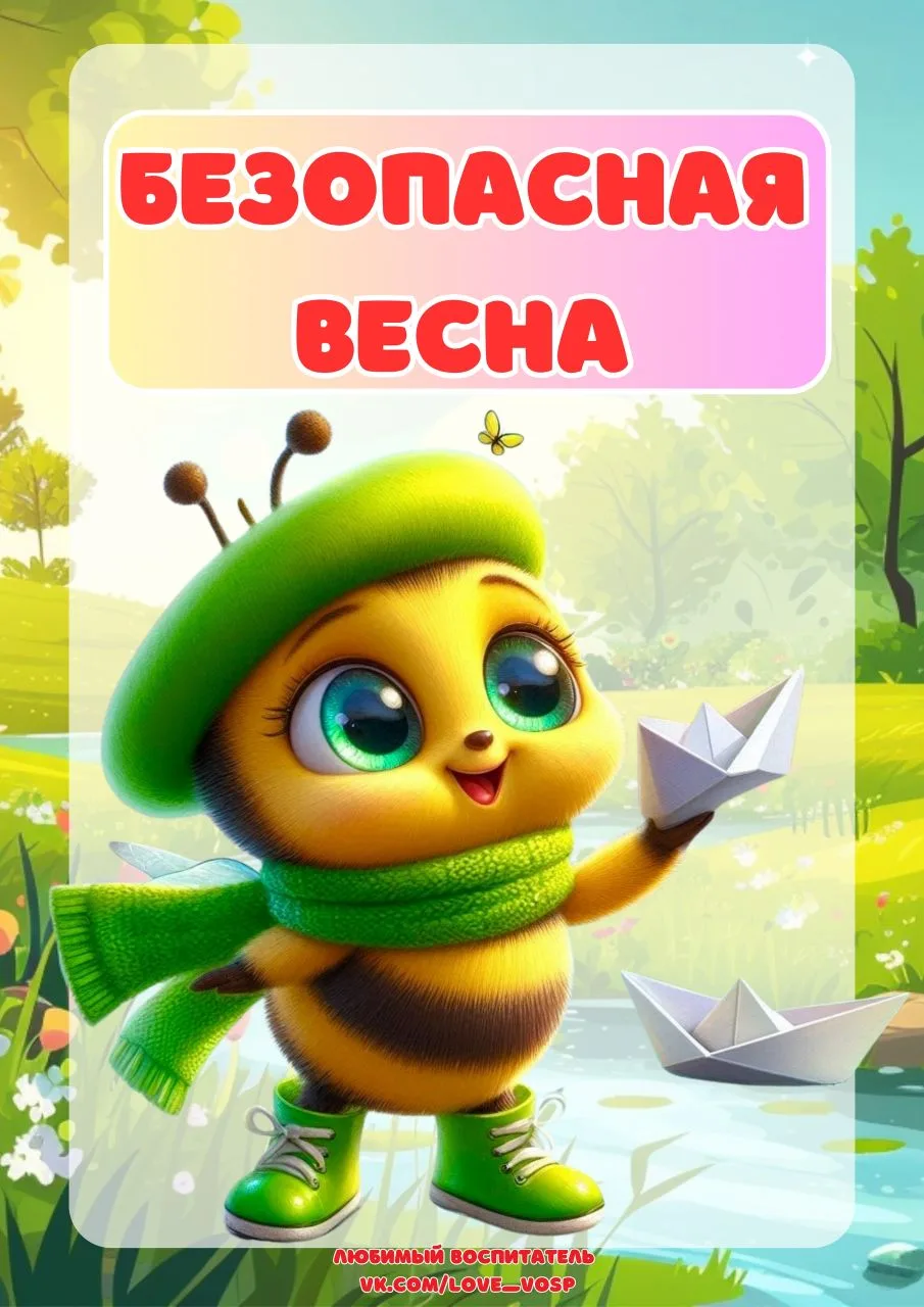 Осторожно, весна!🌷🚸 Напоминаем о безопасности❗