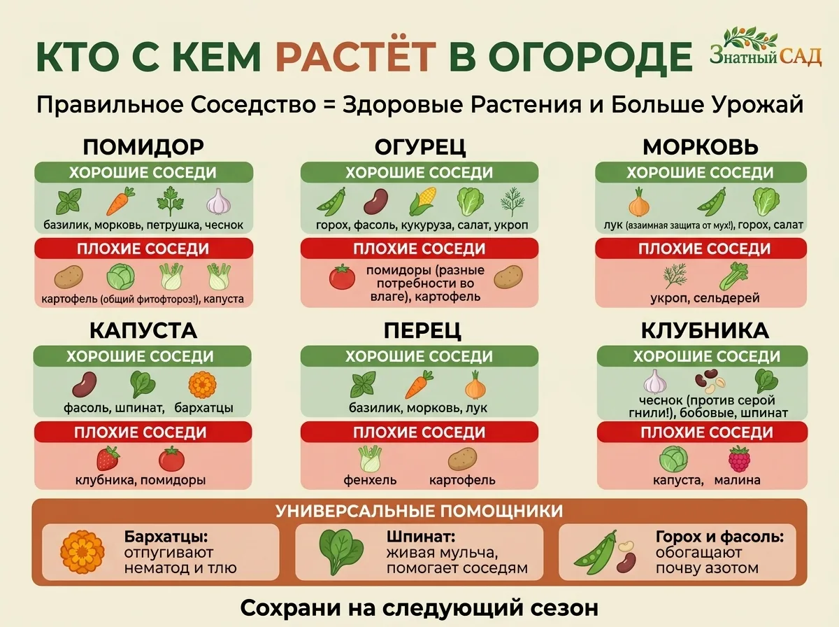 🌱 ПОСАДИЛИ ОГУРЦЫ РЯДОМ С ТОМАТАМИ? ОДНОМУ ИЗ НИХ ПЛОХО