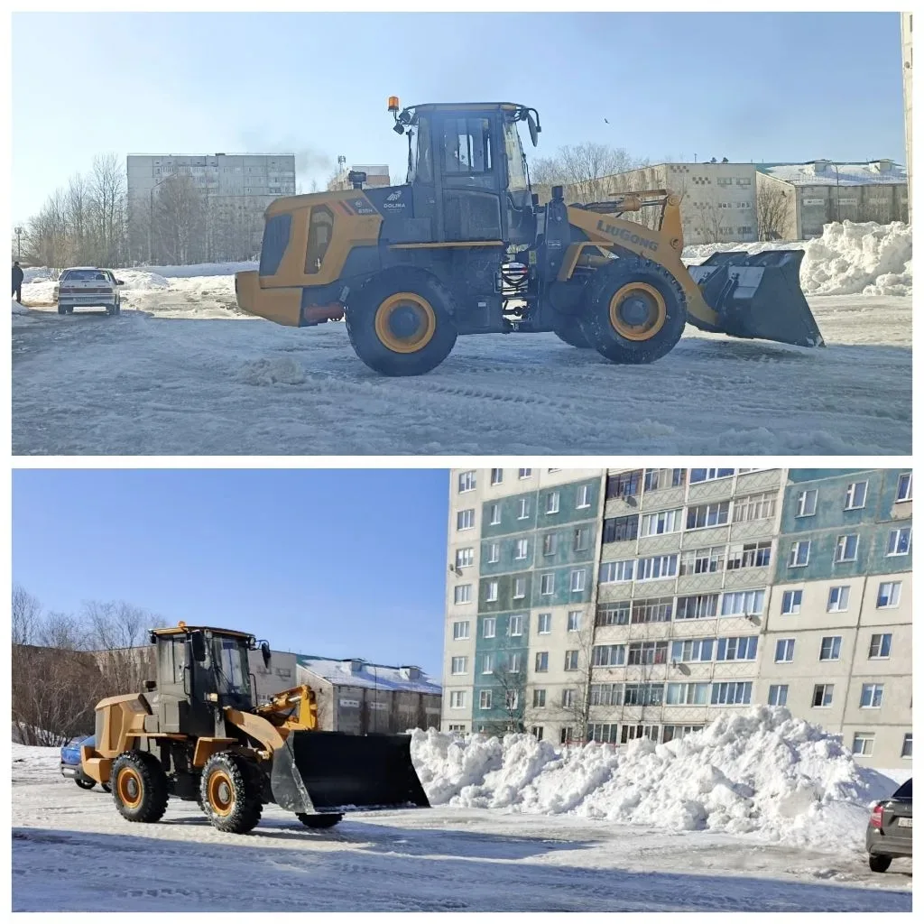 Произвели механизированную уборку снега