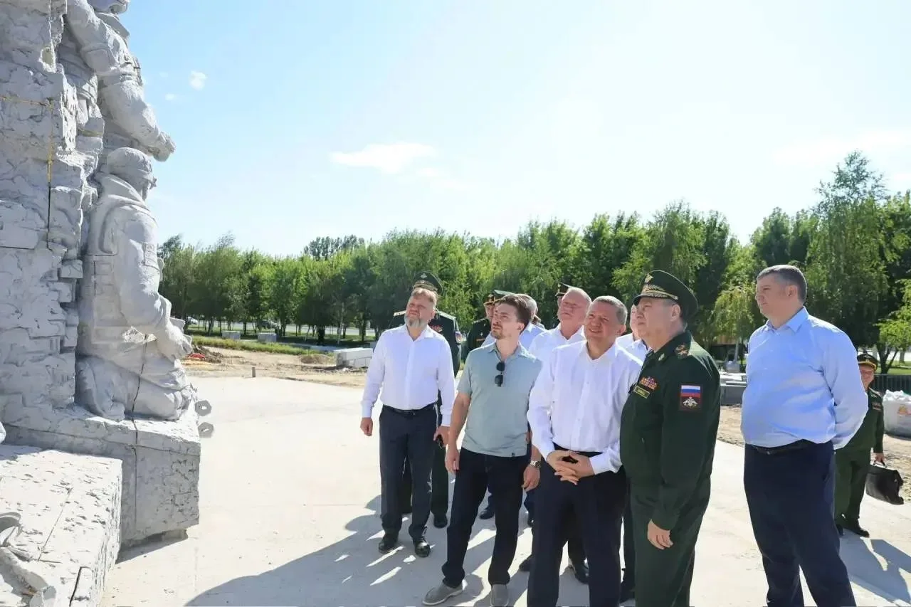 Создание мемориала героям СВО у подножия Мамаева кургана выходит на финишную прямую 🗣️
