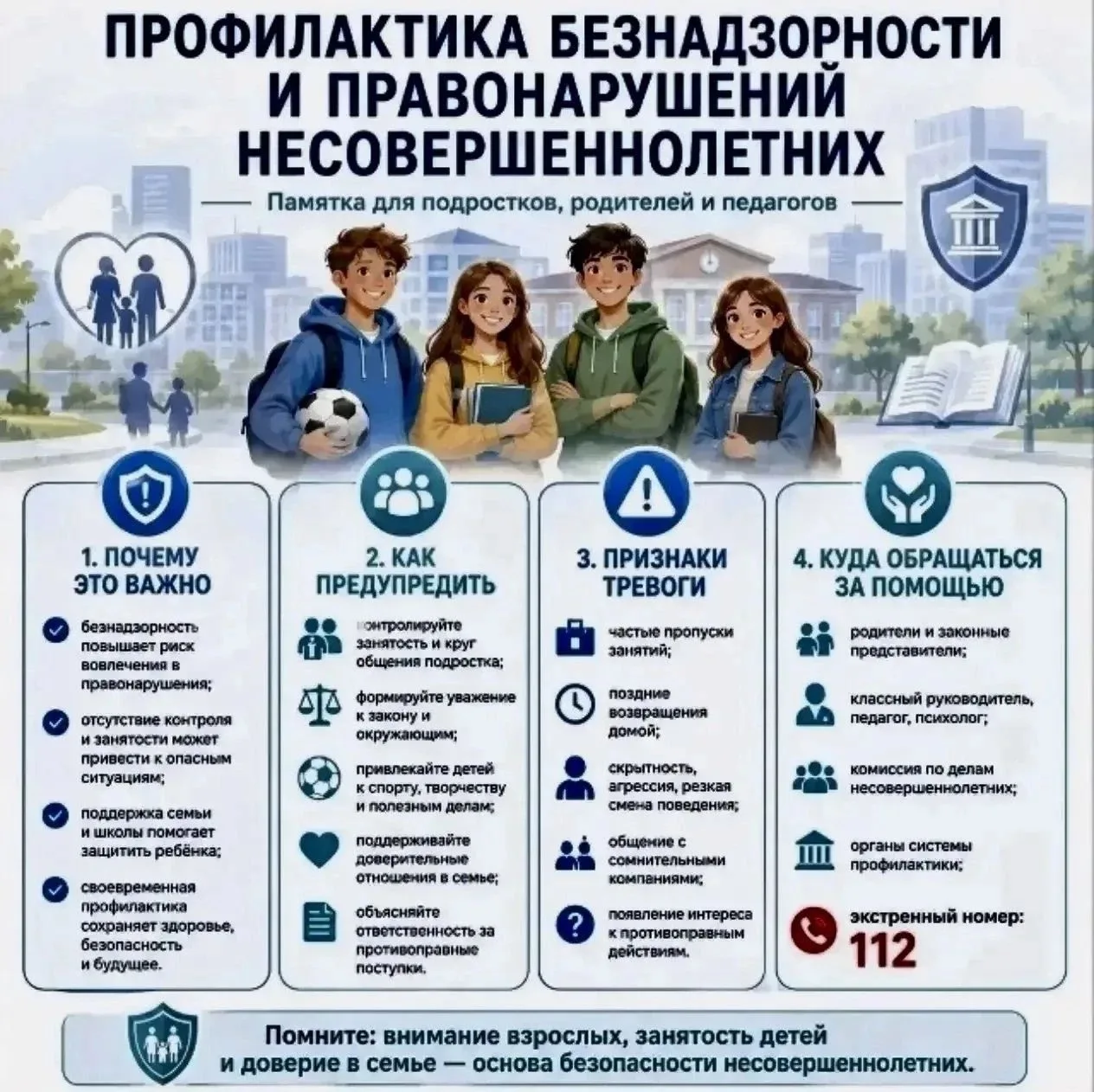Профилактика правонарушений несовершеннолетних: как уберечь подростков от ошибок? 🛡️