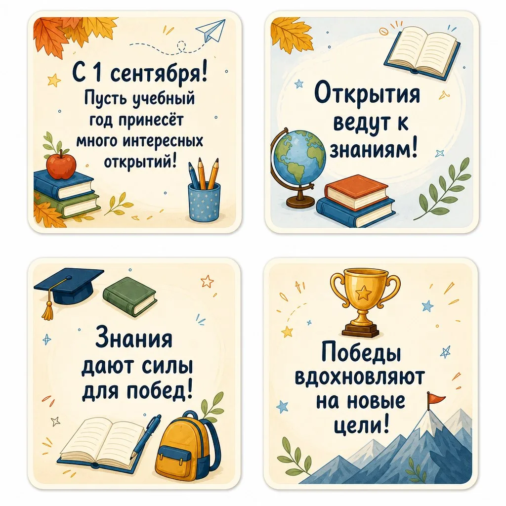 📚С Днём знаний! Пусть новый учебный год будет ярким, лёгким и полным открытий. В добры...