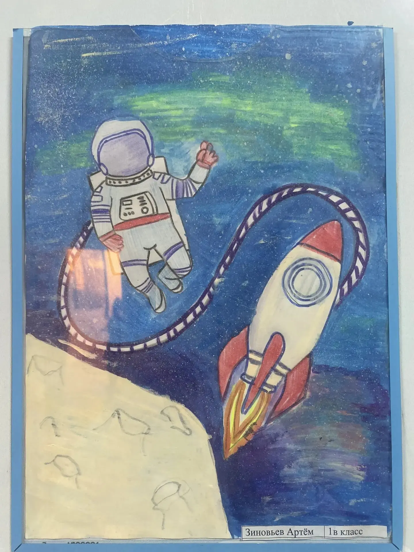 🚀 Космос глазами детей: как прошла выставка ко Дню космонавтики! В нашей школе состоялось яркое собы