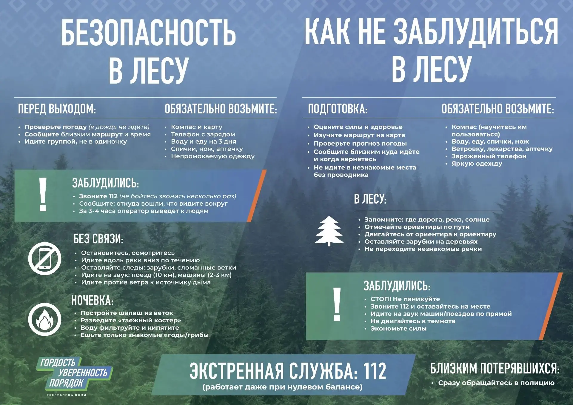 😱 Как не заблудиться в лесу и что делать, если потерялся