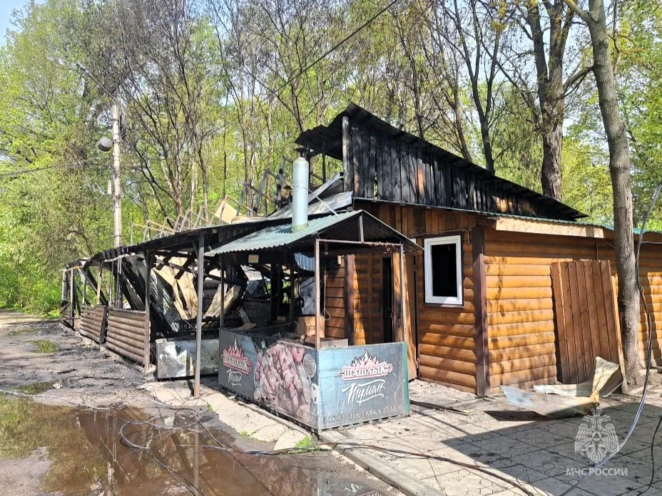 Ночью в Новочебоксарске сгорело кафе  Около полуночи в городском парке «Ельниковская роща» вспыхнуло
