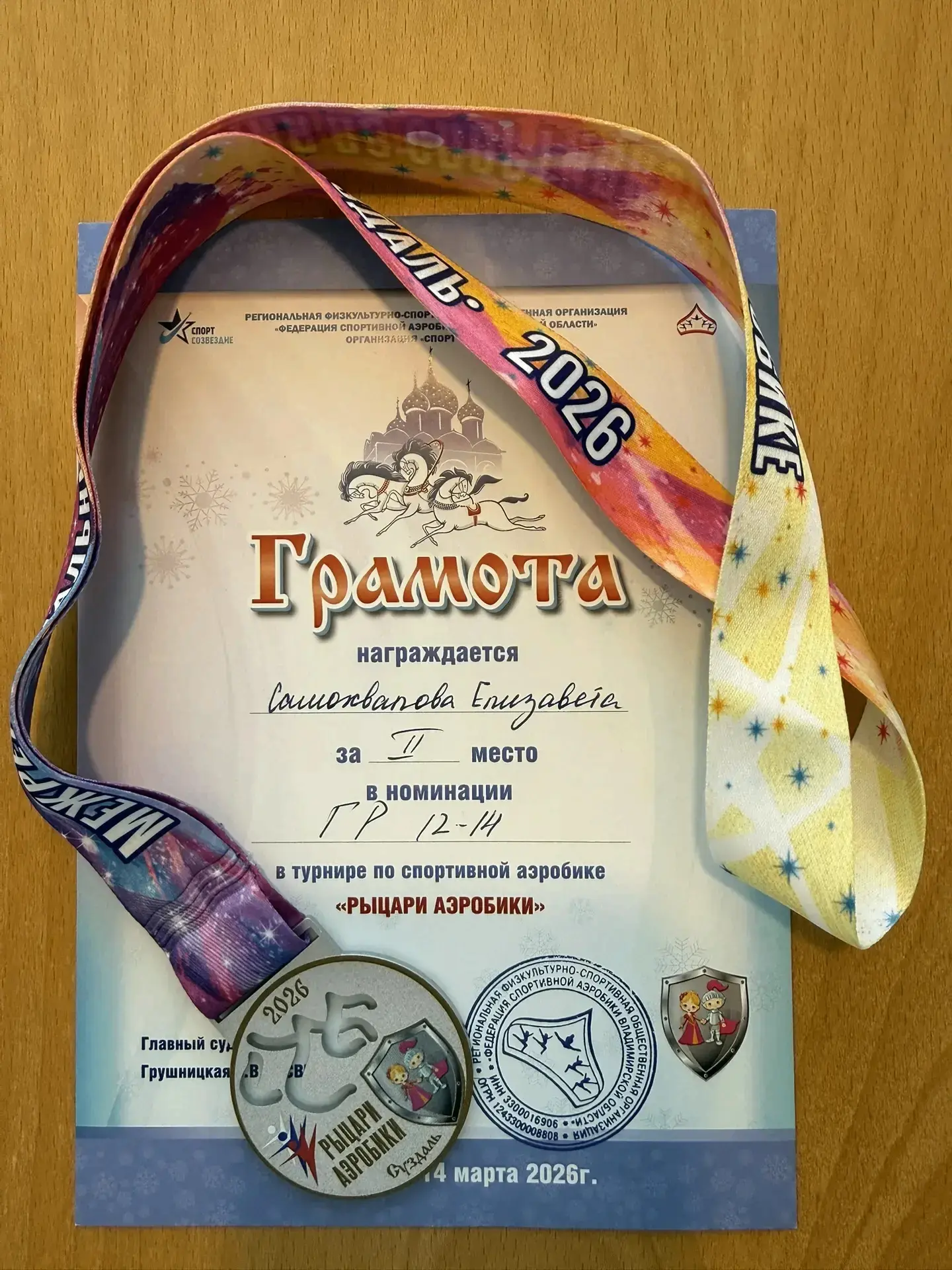 13  и 14 марта в городе Суздале стартовал традиционный весенний турнир  «Рыцари аэробики». По- насто