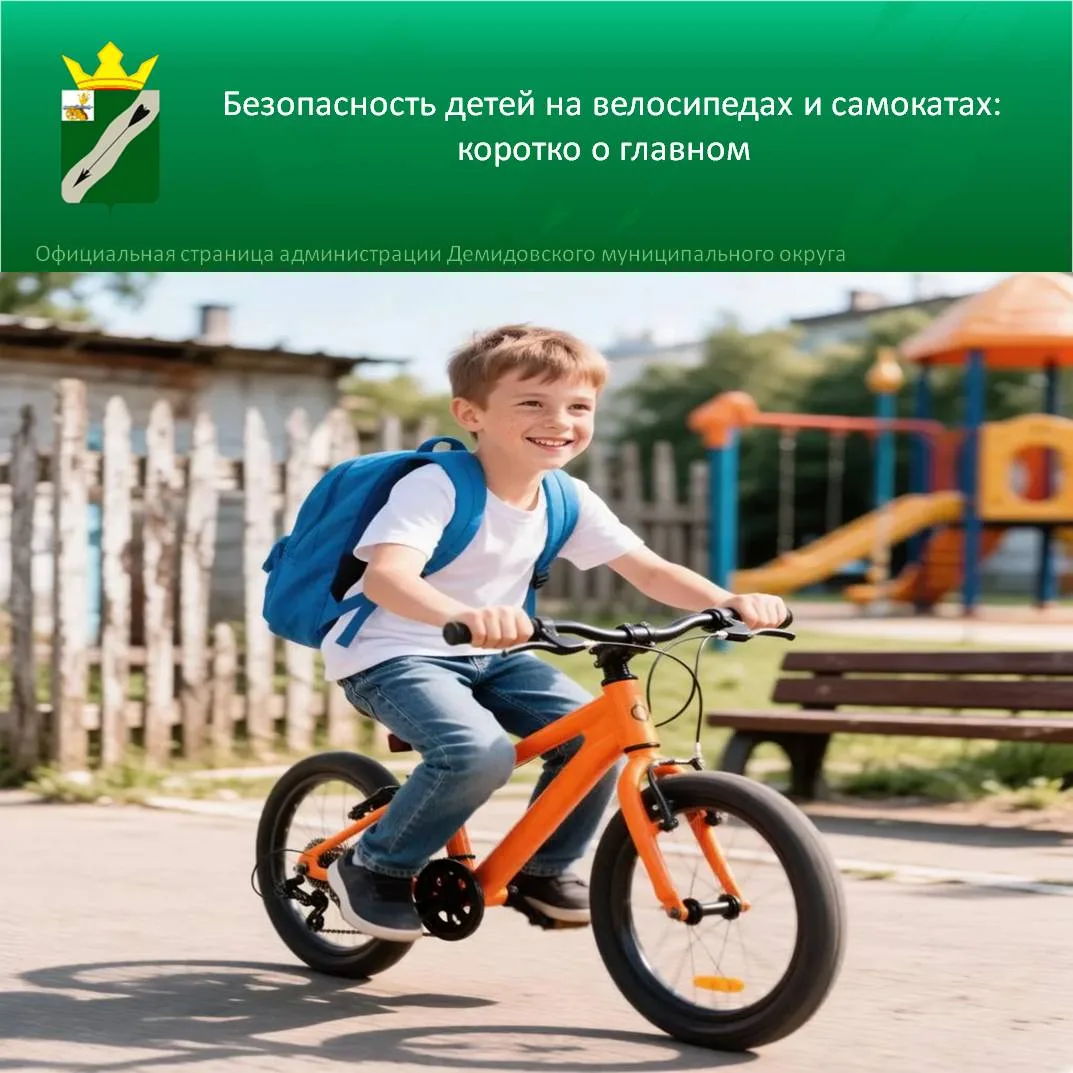 🚴‍♂🛴 Безопасность детей на велосипедах и самокатах: коротко о главном!