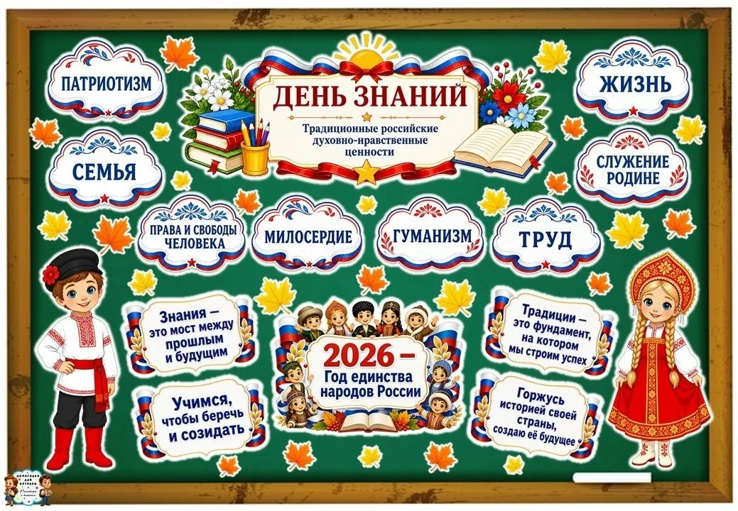 🎁 Бесплатное оформление доски "ДЕНЬ ЗНАНИЙ"
