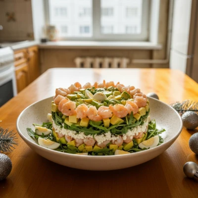 «Корона вечера» — Ресторанный шик! 👑🦐

Креветки, авокадо, руккола, яйцо перепелиное, творожный сыр