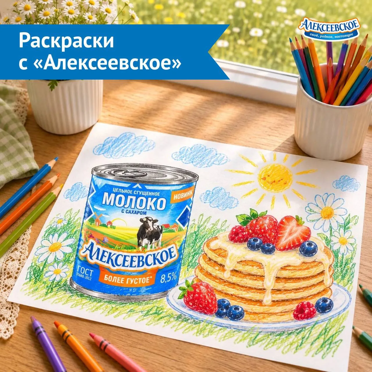 Когда детям скучно, доставайте... «Алексеевское»!

Мы подготовили серию раскрасок с любимым сгущённы