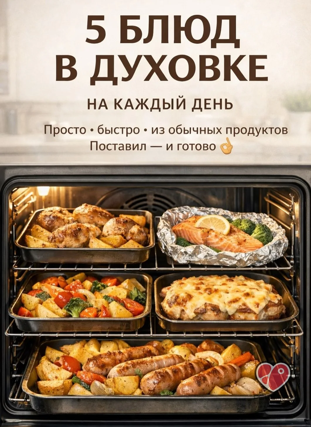 Когда нет времени, сил и идей — духовка реально спасает.