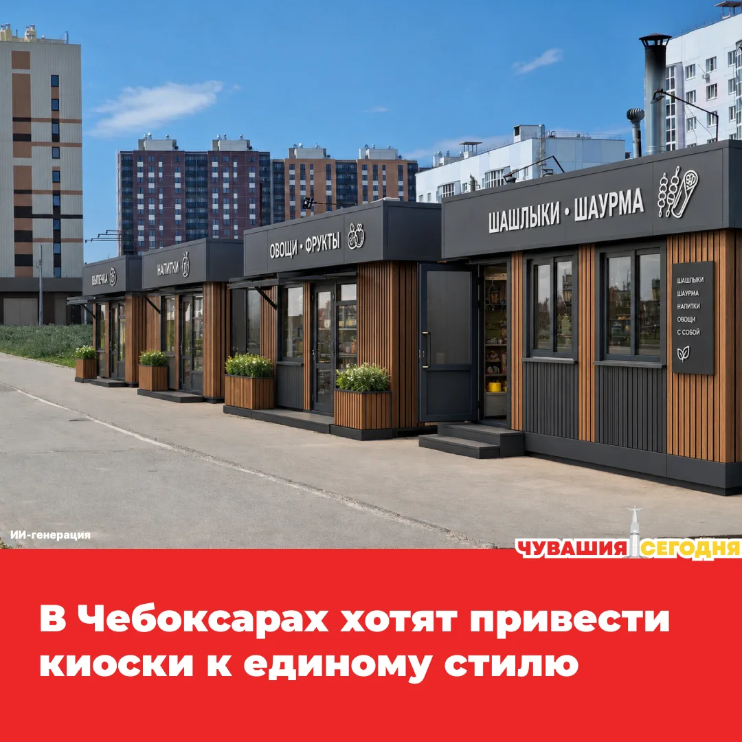 💥В столице Чувашии разработают дизайн-код для нестационарных торговых объектов. Он буд...
