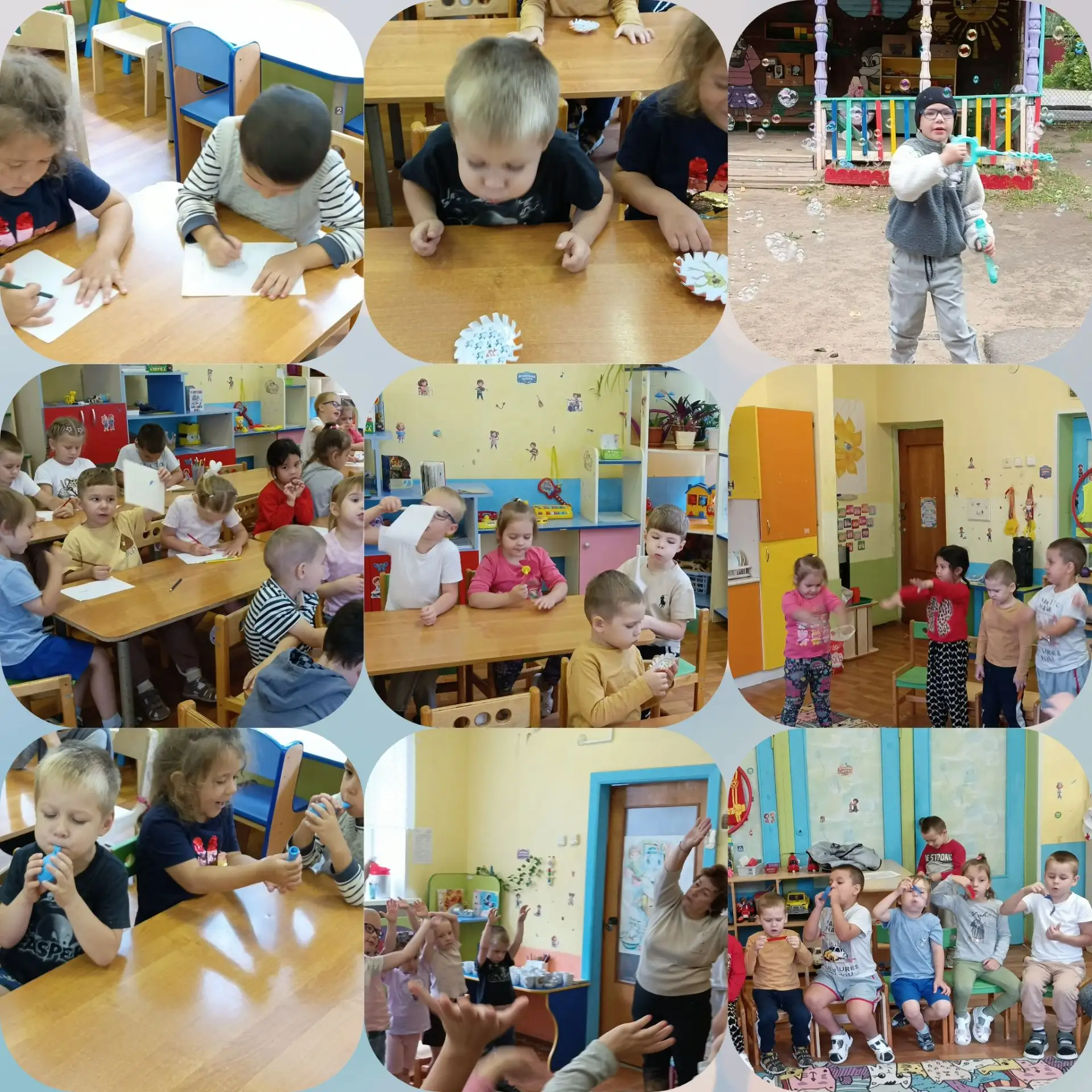 Сегодня в группе „Солнышко“ главным героем дня стал ветер! Ребята с большим интересом с...