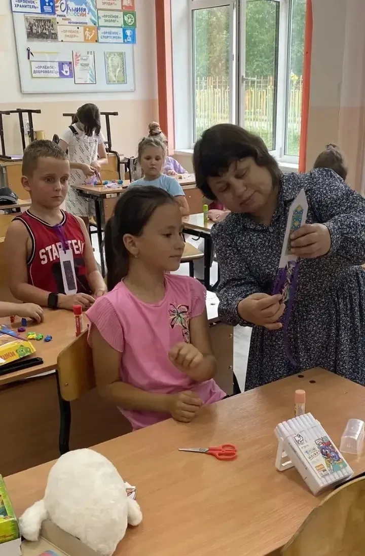 В пришкольном лагере состоялся творческий мастер-класс в рамках Года единства народов России, которы