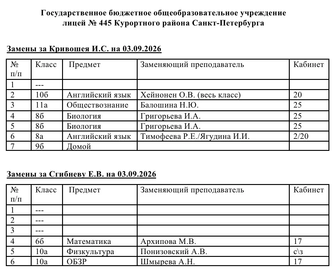 Уважаемые ученики и родители!