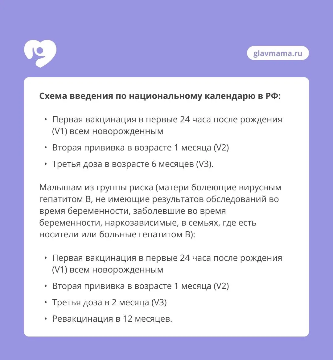 Прививка от гепатита В