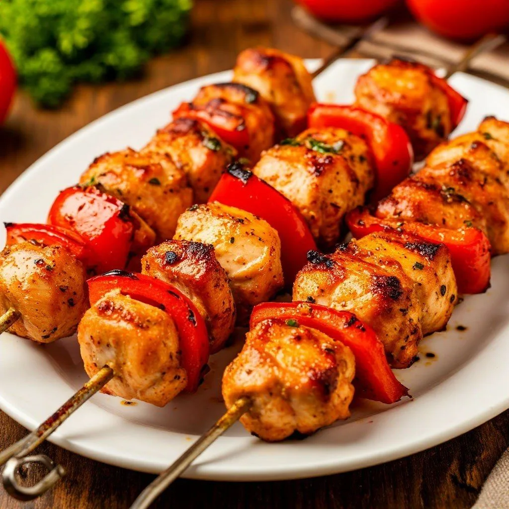 **Куриный шашлык с перцем в аэрогриле** 🔥