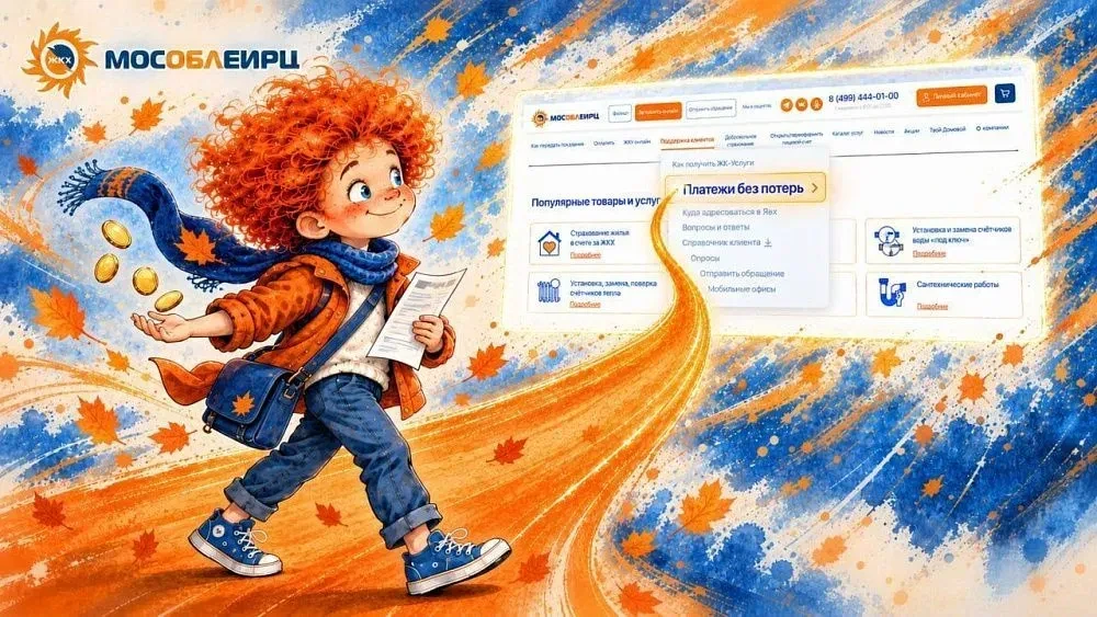 Для удобства жителей на сайте МосОблЕИРЦ заработал  новый раздел «Платежи без потерь» -...