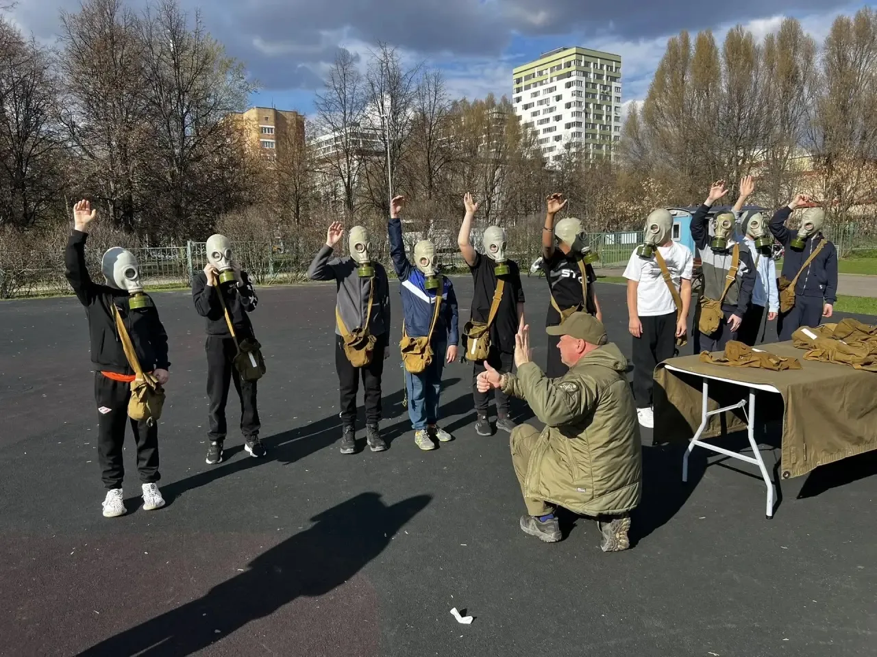 Всероссийская военно-патриотическая игра «Зарница 2.0»  🎉 Команда нашей школы приняла участие на мун
