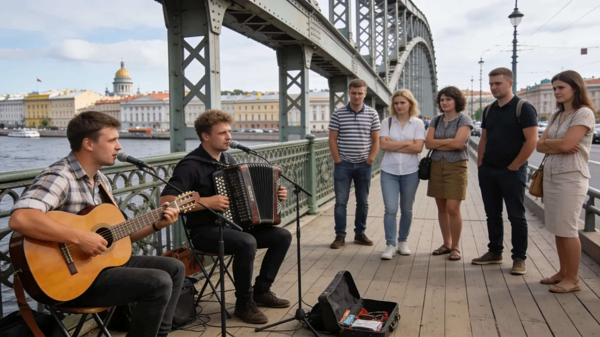 Петербургские мосты стали концертными площадками: как в городе проходит музыкальный фес...