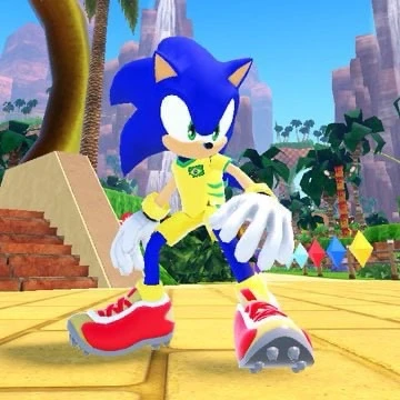 В Sonic Speed Simulator добавили бесплатный скин Соника в форме бразильской сборной по ...