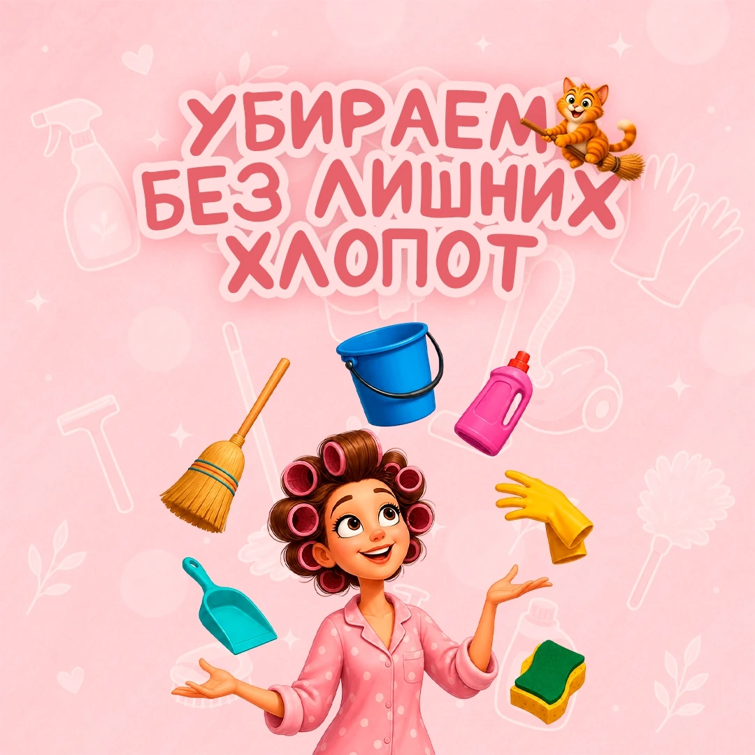 Поддержание чистоты требует системного подхода, который позволяет экономить время и силы🧹