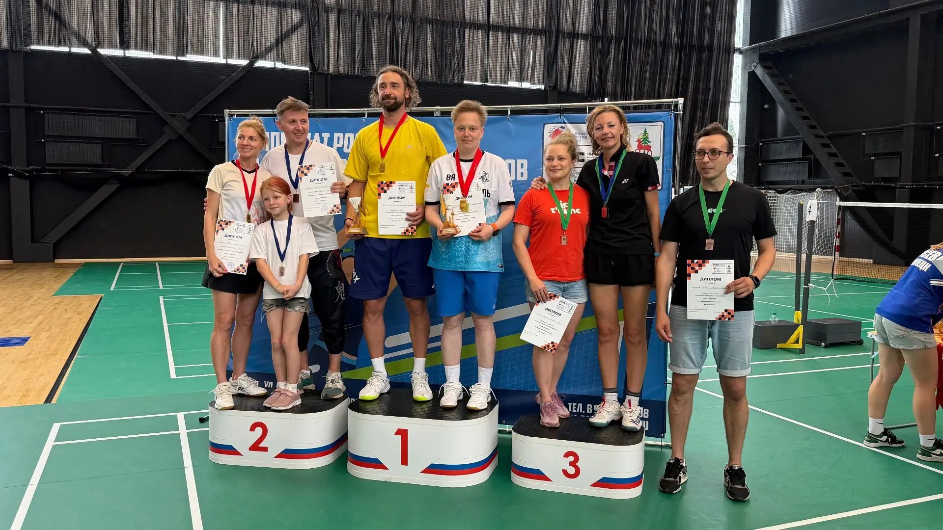 🥳🥇Варфоломеева Кристина Викторовна привезла 3 золотые медали с Чемпионата России по бадминтону!   
