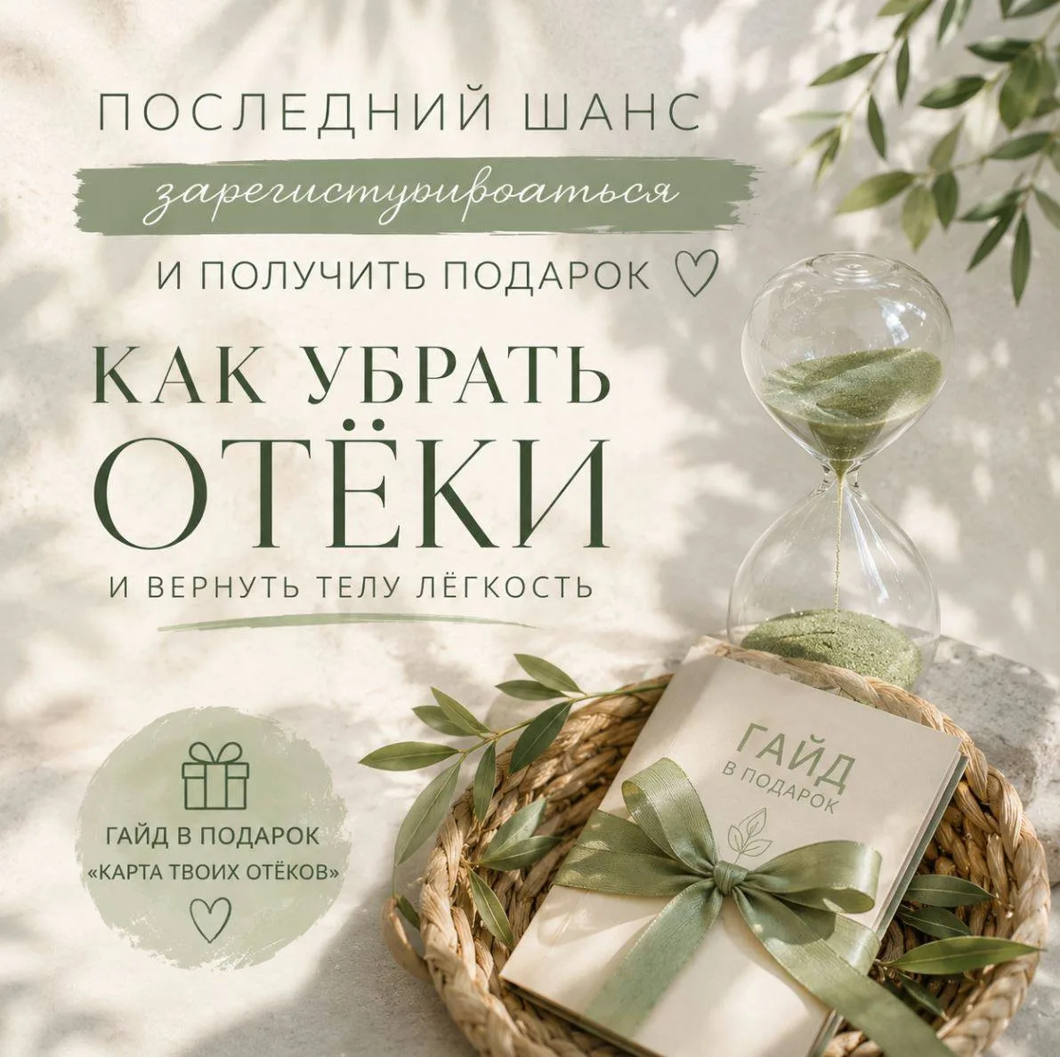 СЕГОДНЯ В 15:00 НАЧИНАЕМ 🔥 

В 15:00 МСК встречаемся на живом эфире «Как убрать отёки и вернуть тел