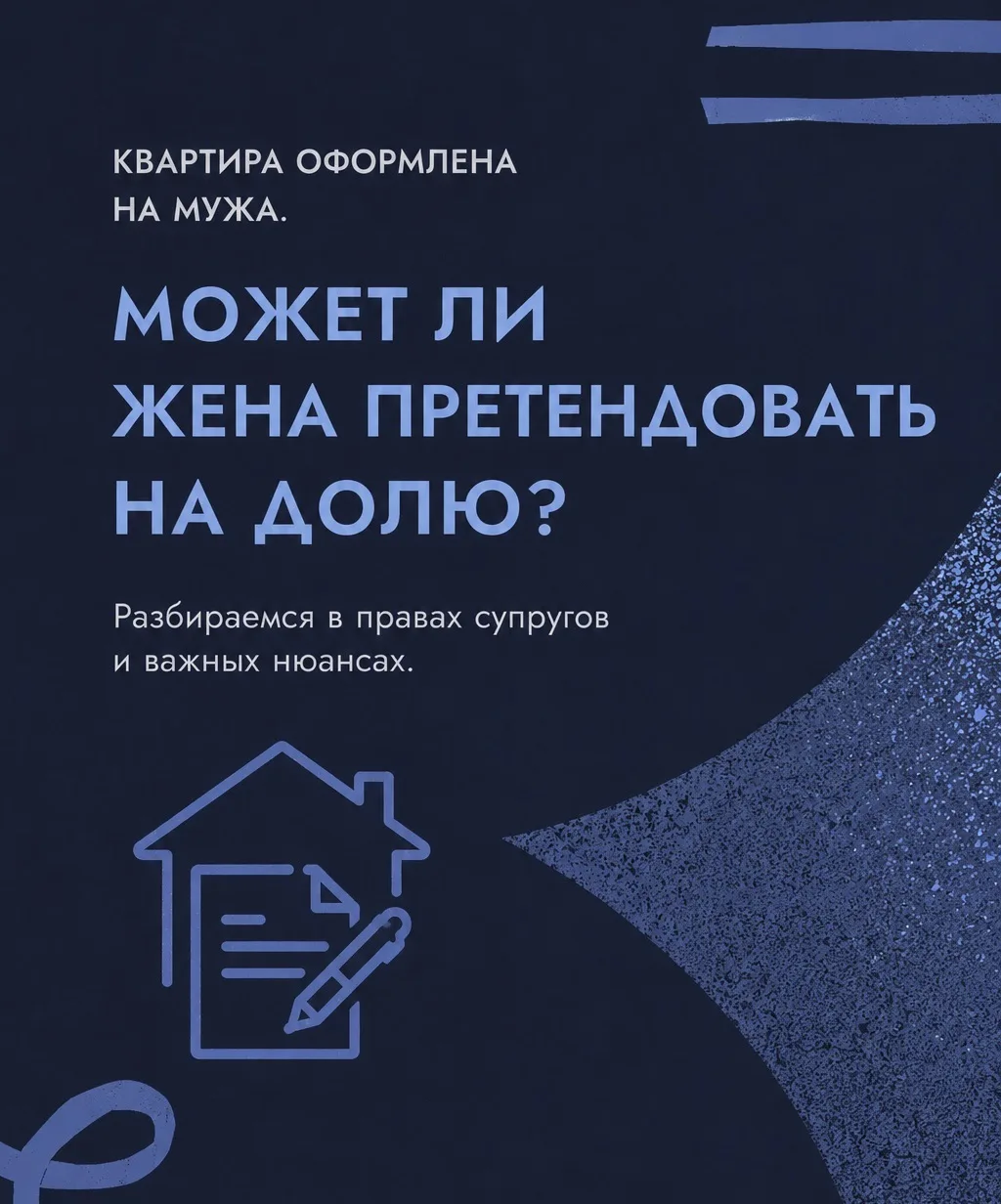 «Квартира оформлена на мужа. Значит, жена останется ни с чем?»

Это один из самых распространенных м