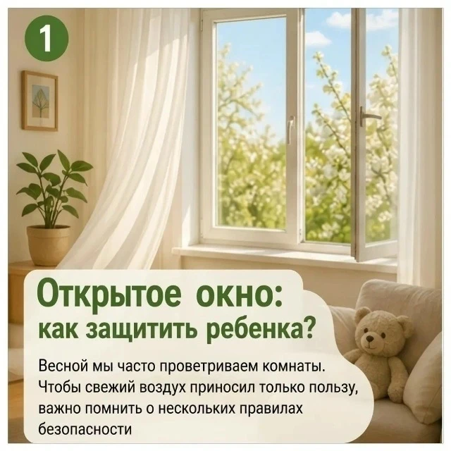 🪟Открытое окно: как защитить ребенка?️