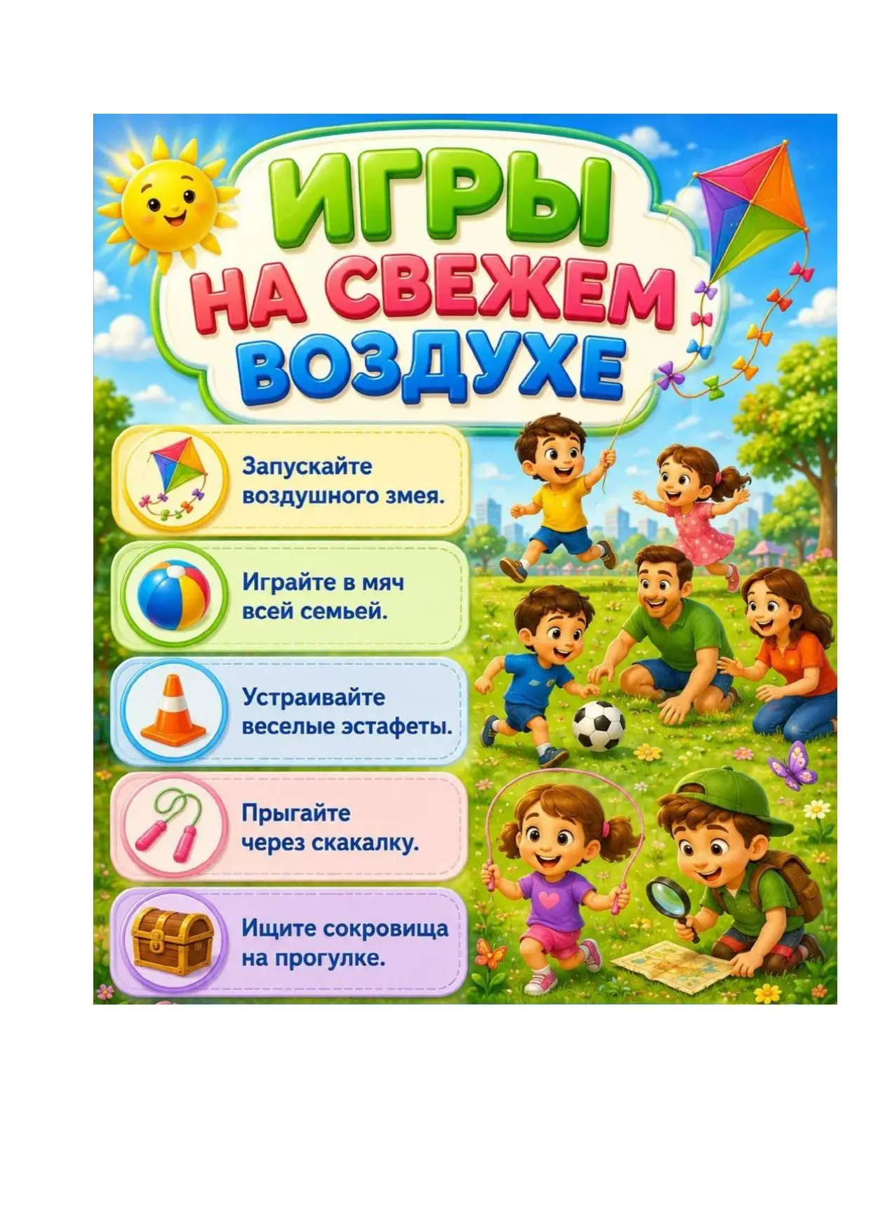 Играем на свежем воздухе — растём здоровыми!
Подвижные игры на улице дарят детям радость движения, у
