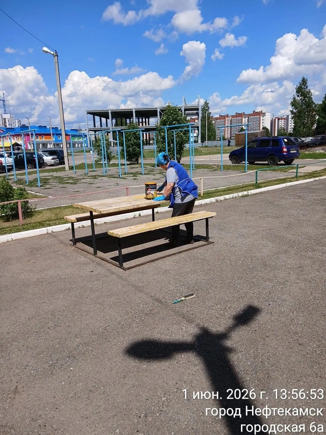 Покраска детских площадок МКД Городская 6, 6 А.