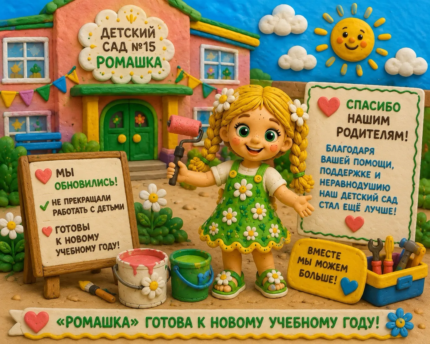 🌼 Наш детский сад обновился!🌼