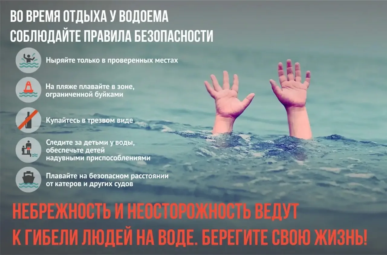 Безопасность на воде в приоритете‼️ 

Отдых на водоеме является прекрасным средством укрепления здор