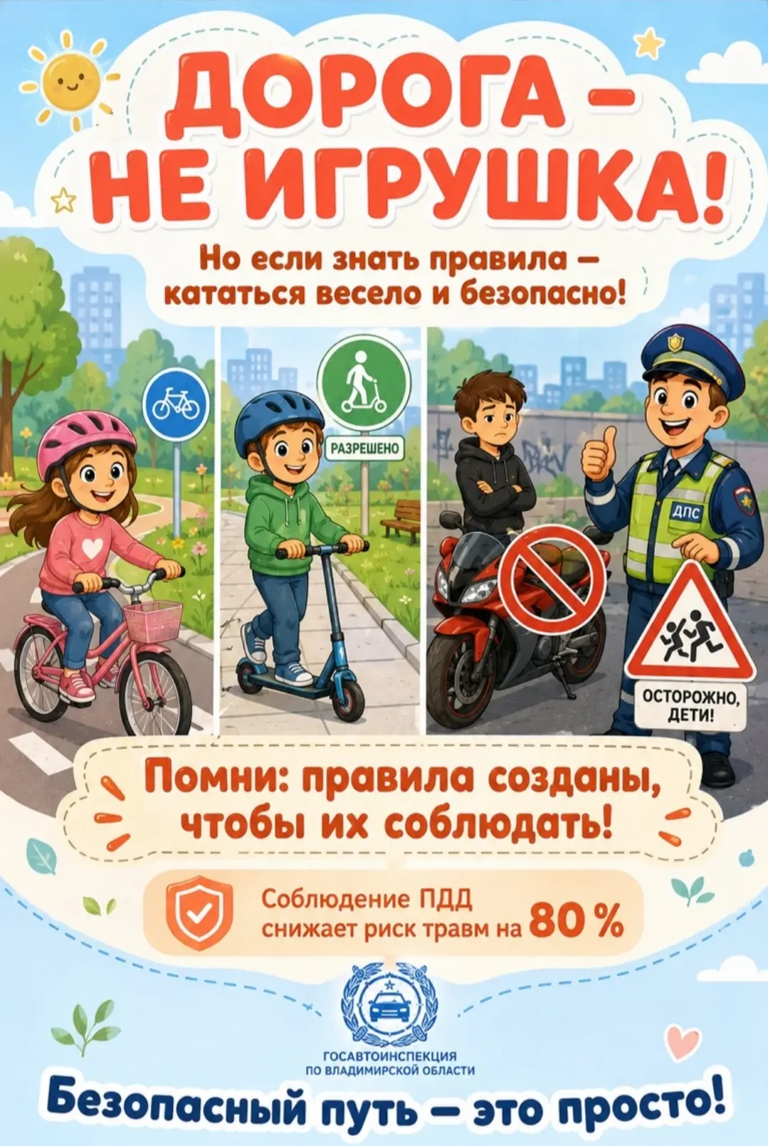 ‼️Твоя безопасность зависит от твоих решений👌

Соблюдай ПДД
