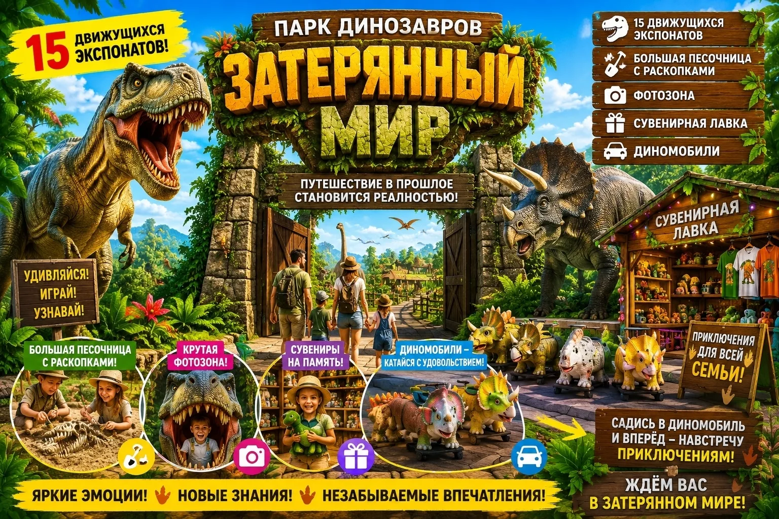 Парк динозавров "Затерянный мир"
