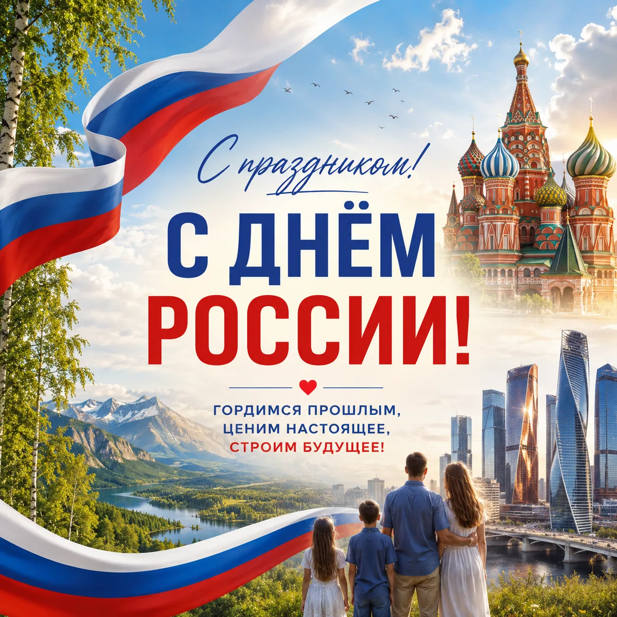 С праздником! С Днём России! 🇷🇺

Наша страна — это удивительное сочетание завораживающей природы и