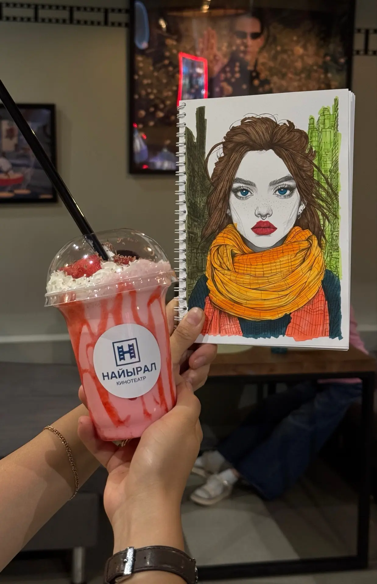 🎨 Вдохновляемся вашим творчеством! 

Спасибо нашему гостю за этот замечательный рисунок в кафе😍

Н