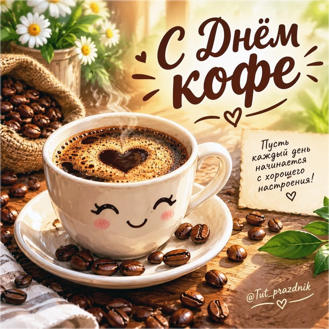 ☕️🌍 1 октября отмечается Всемирный день кофе