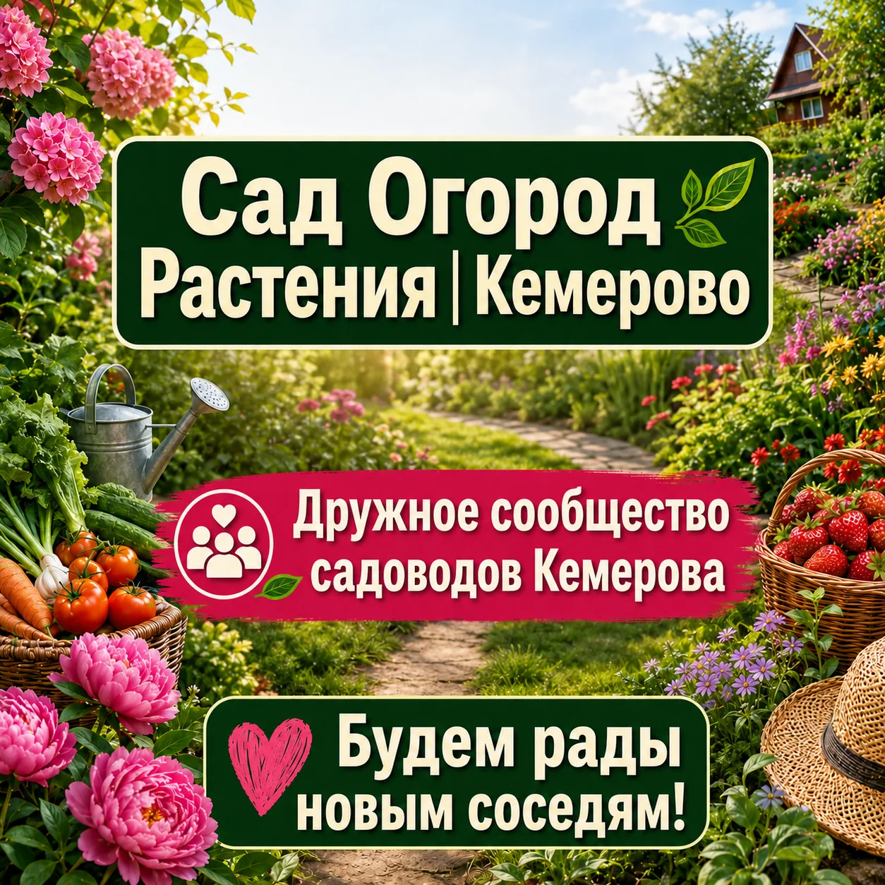 🌿 Любите сад, огород или цветы? Тогда нам по пути!

«Сад Огород Растения | Кемерово» — это сообщест